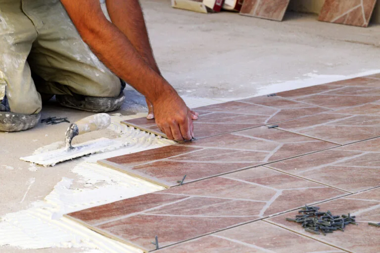 One crew for the tile and everything behind it
